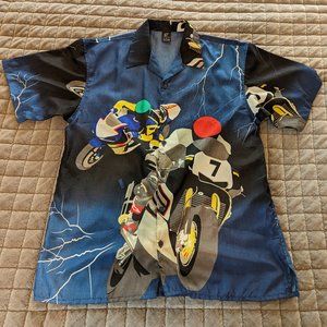 Hawaiian Motorcycle sport bike Hawaiian Camp shirt!